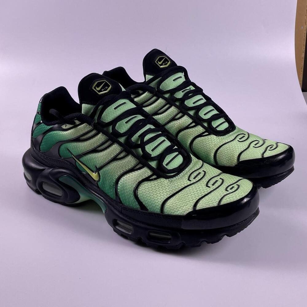 Nike Air Max Plus TN Green Black Gradient Sneakers Trainers Mens Size 10